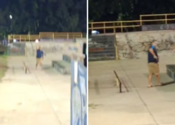 homem-atira-para-o-alto-em-pista-de-skate-apos-se-incomodar-com-barulho