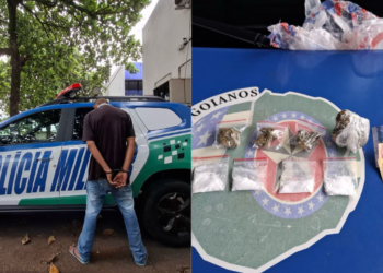 suspeito-e-preso-em-flagrante-com-maconha,-skunk-e-cocaina-em-lote-residencial-em-goiania