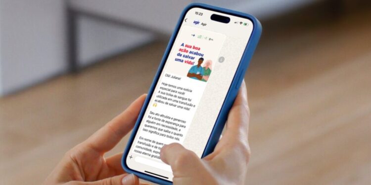 com-ajuda-do-whatsapp,-hugol-transforma-experiencia-do-doador-de-sangue