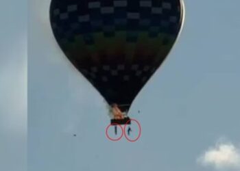 video-mostra-passageiros-se-jogando-de-balao-em-chamas-em-sc;-veja