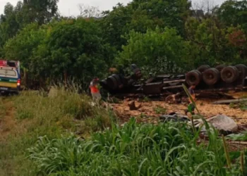 caminhao-carregado-de-milho-tomba-na-go-174-e-mata-motorista-em-rio-verde