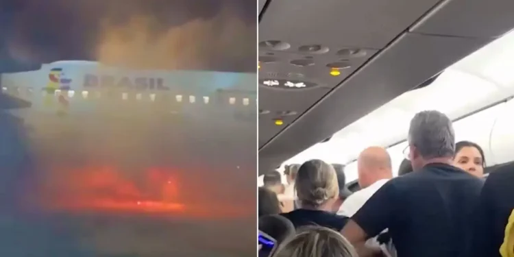 fumaca-em-equipamento-de-solo-provoca-evacuacao-de-voo-no-aeroporto-de-guarulhos;-veja-o-video