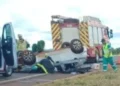 homem-morre-apos-carro-sair-da-pista-e-capotar-na-br-060,-em-rio-verde