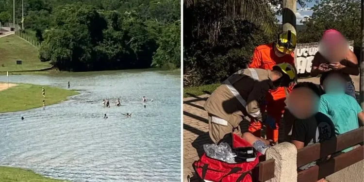 piranhas-atacam-dois-adolescentes-no-lago-corumba-e-bombeiros-instalam-alerta-em-caldas-novas