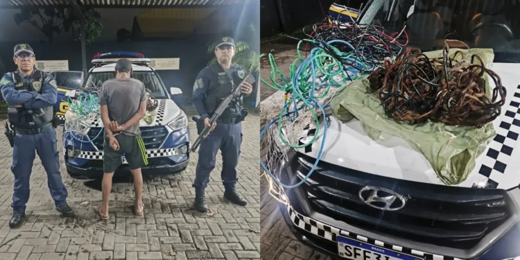 flagrante:-gcm-prende-suspeito-com-45-kg-de-fios-de-cobre-furtados