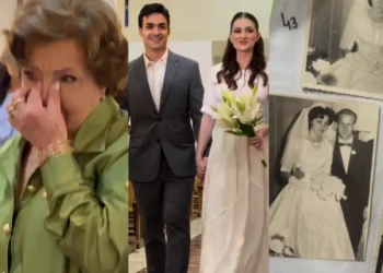 noiva-usa-vestido-da-avo-apos-62-anos-e-emociona-casamento-em-goias