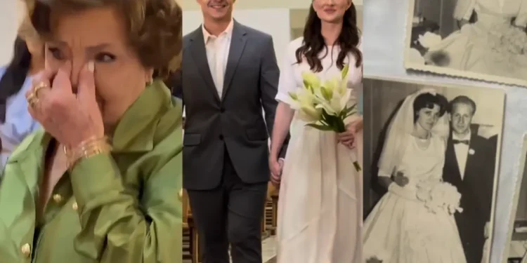 noiva-usa-vestido-da-avo-apos-62-anos-e-emociona-casamento-em-goias