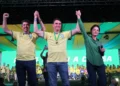 evento-do-pl-em-goiania-tem-ataques-de-flavio-a-lula,-apoio-a-wilder-e-ausencia-de-michelle