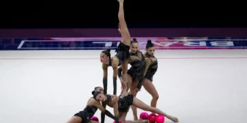 ginastica-ritmica:-brasil-conquista-bronze-no-mundial-e-carimba-vaga-olimpica-antecipada