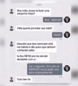 passageira-oferece-dinheiro-para-contar-traicao-a-motorista-em-goiania,-mas-ele-prefere-pizza