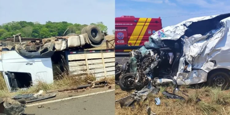 acidente-entre-caminhao-e-carro-deixa-motorista-ferido-e-quatro-bois-mortos-na-go-244